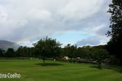 Arco-iris sobre o parque