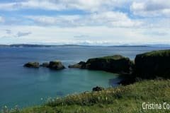 Rocky Island e Vista sobre Rathlin Island e a Escócia