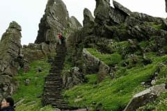 Subindo para o mosteiro - Skellig Michael