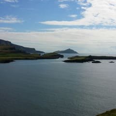 Depois de Portmagee a passagem pela ilha Valentia